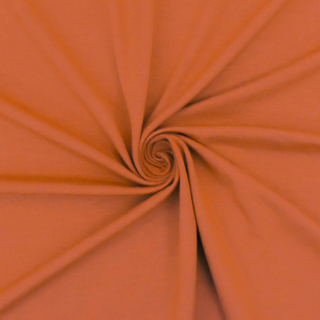 Clay Orange Solid Stretch Rayon Jersey Knit Fabric By the Yard